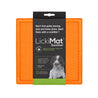 LickiMat Soother Slow Feeder Boredom Buster Anxiety Reliever Dogs and Cats - Orange